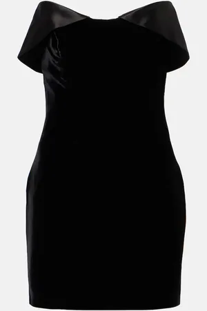MUGLER Abito corto in velluto