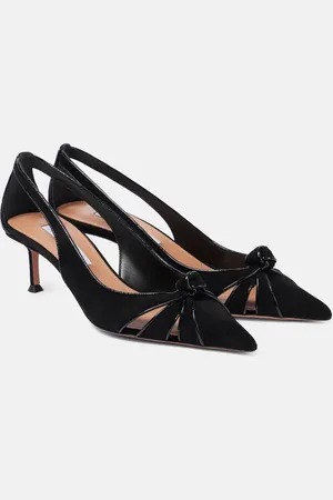 Aquazzura Pumps Premiere 50 in suede con pelle