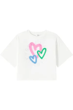 Stella McCartney T-shirt in jersey di cotone con logo