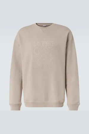 Loewe Felpa Anagram in cotone con ricamo