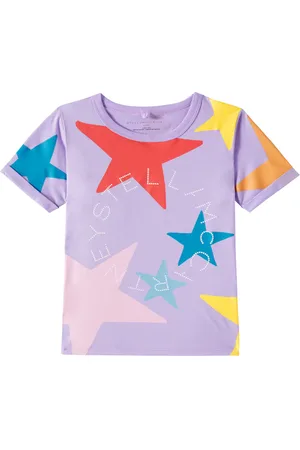 Stella McCartney T-shirt in jersey di cotone con stampa