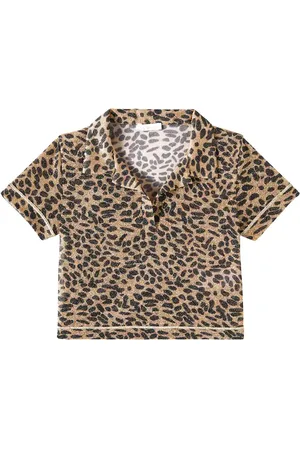 Oseree Oséree Kids Polo Lumière con lamé e stampa