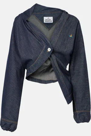 Vivienne Westwood Camicia cropped Natalia in chambray di cotone