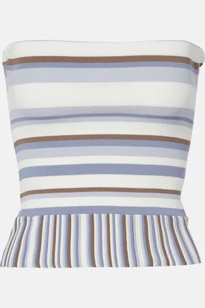 FAITHFULL THE BRAND Top a tubino Citara in misto cotone