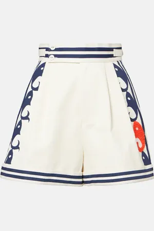 ALÉMAIS Alémais Shorts Marine in cotone con stampa