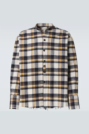 GREG LAUREN Camicia in flanella a quadri