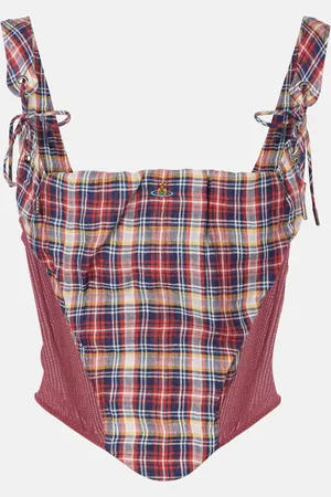 Vivienne Westwood Top Puppy in lino e cotone