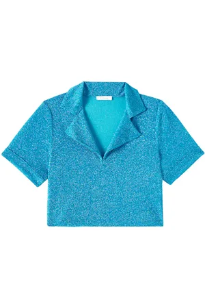 Oseree Oséree Kids Polo cropped OseMini Lumiére con lamé