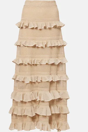 ZIMMERMANN Gonna lunga Illuminate con balze