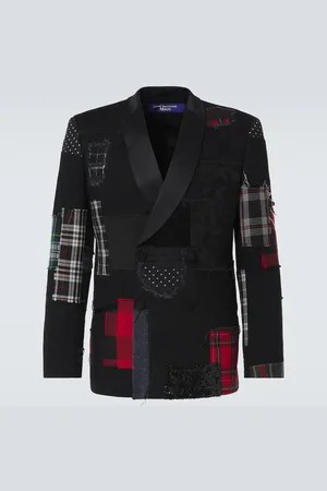 JUNYA WATANABE Blazer doppiopetto con patchwork