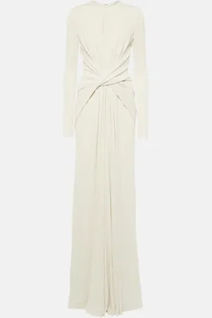 Elie saab Abito lungo in jersey con cut-out