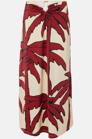 JOHANNA ORTIZ Gonna midi Palms Breath Of Life