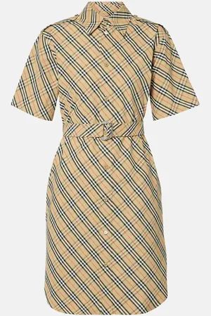 Burberry Abito chemisier Check in cotone