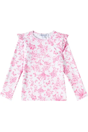 Tartine Et Chocolat Top anti-UV con stampa floreale