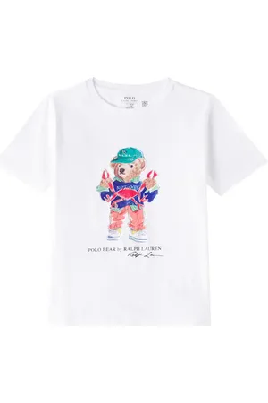 Ralph Lauren T-shirt Polo Bear in jersey di cotone