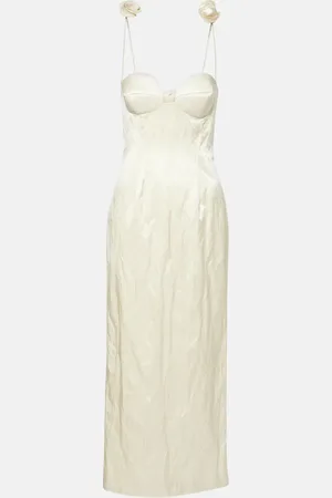 MAGDA BUTRYM Abito bustier in misto cotone con lamé