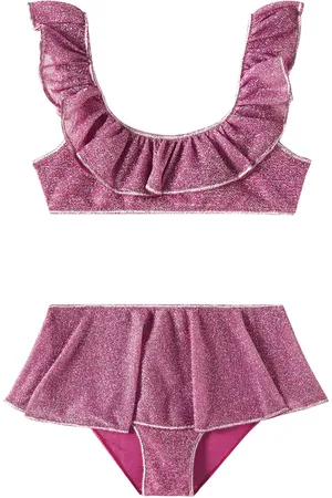 Oseree Oséree Kids Bikini Lumière con lamé e volant