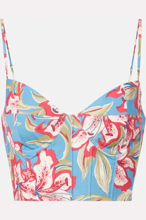 Ralph Lauren Bustier cropped in cotone con stampa
