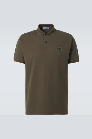 Stone Island Polo Compass in piqué di cotone