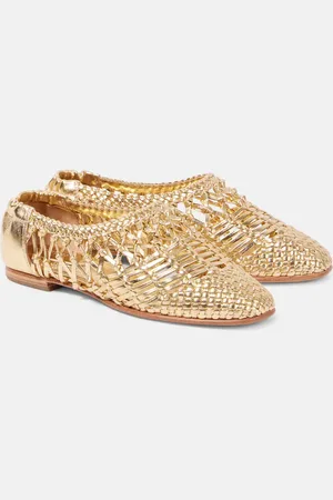 Simkhai Ballerine Eden in pelle metallizzata