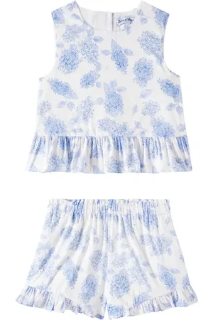 Tartine Et Chocolat Camicia e shorts in cotone con stampa