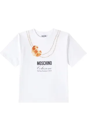 Moschino T-shirt in jersey di cotone con stampa