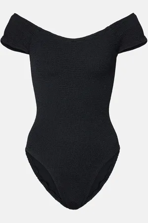 Hunza G Costume intero Grace con scollo off-shoulder