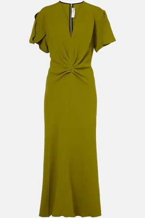 Victoria Beckham Abito midi con scollo a V