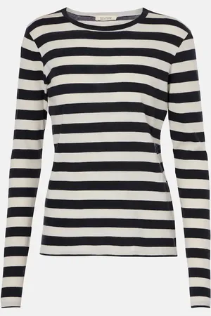 NILI LOTAN T-shirt in jersey di cotone a righe