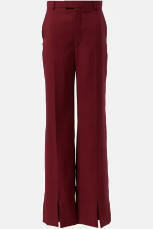 Gucci Pantaloni regular in lana a vita bassa