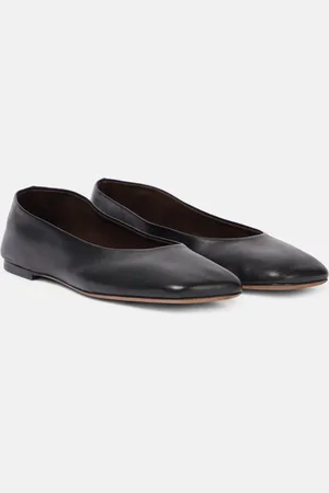 The Row Ballerine Square in pelle