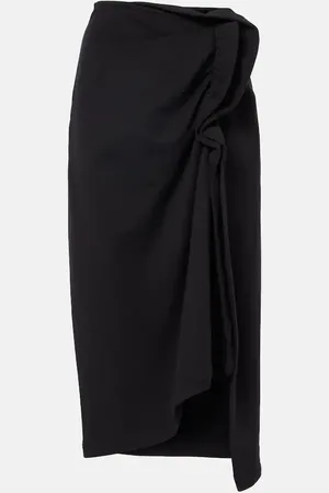 DRIES VAN NOTEN Gonna midi asimmetrica in cotone