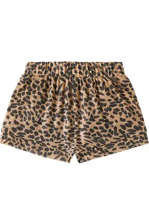 Oseree Oséree Kids Shorts Lumière con stampa leopardata