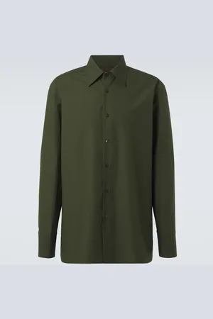 Gucci Camicia in popeline di cotone con logo