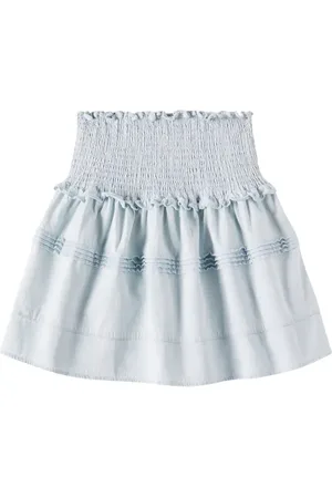 Petite Amalie Gonna in chambray di cotone