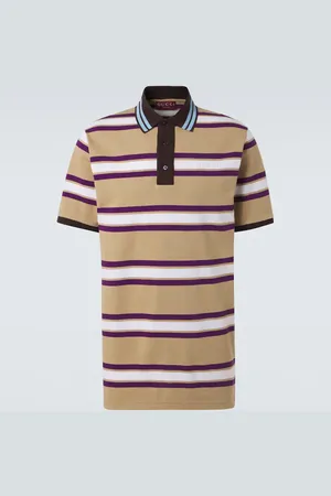 Gucci Polo in jersey di cotone a righe