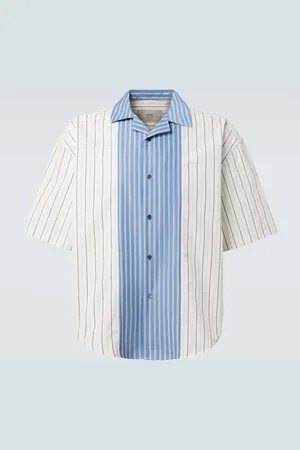 Ami Camicia bowling in popeline di cotone