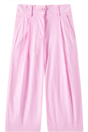 MONNALISA Pantaloni in popeline di cotone a pois