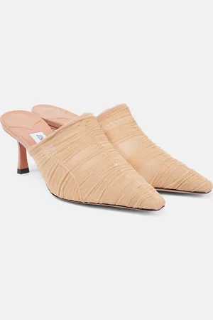 Jimmy Choo Mules Lotta 65 in tulle con ruches