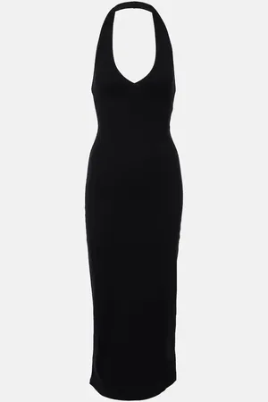 NILI LOTAN Abito midi Stevie in jersey di cotone