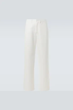 GABRIELA HEARST Pantaloni a gamba larga in cotone