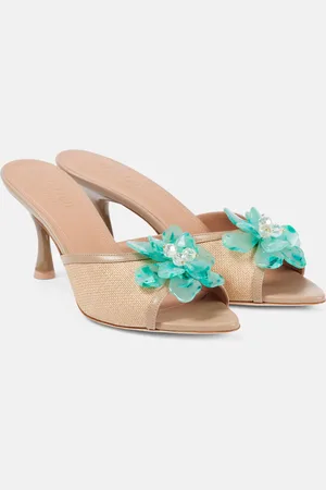 MALONE SOULIERS Mules Cyd 70 con pelle e applicazione floreale