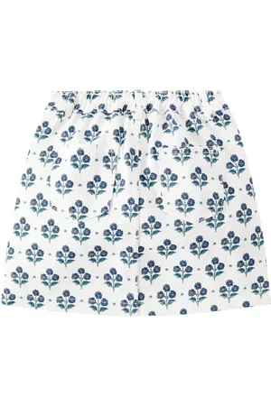 The New Society Gonna di jeans Leros con stampa floreale