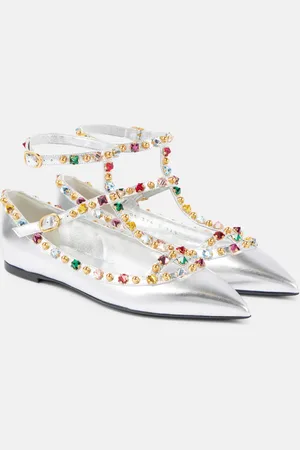VALENTINO GARAVANI Ballerine Rockstud in pelle