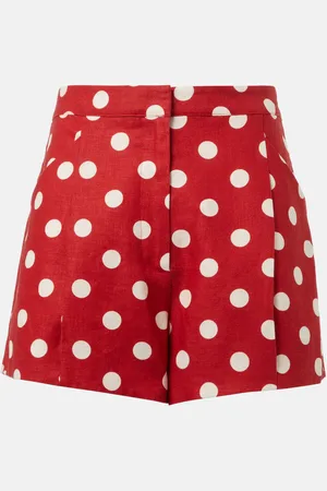 POSSE Shorts Rosalie in lino a pois