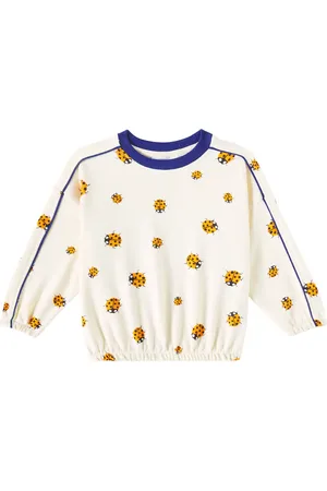 Mini Rodini Felpa Ladybugs in jersey di cotone