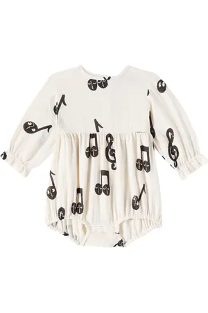 Mini Rodini Baby - Pagliaccetto Notes in mussola di cotone