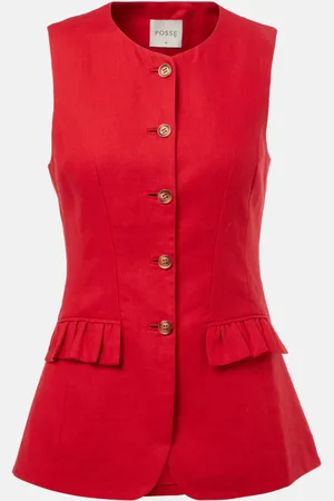 POSSE Gilet Matilda in lino