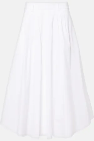 Dorothee Schumacher Gonna midi Poplin Power in misto cotone