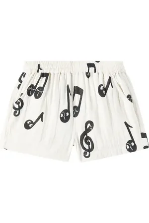 Mini Rodini Shorts Note in mussola di cotone